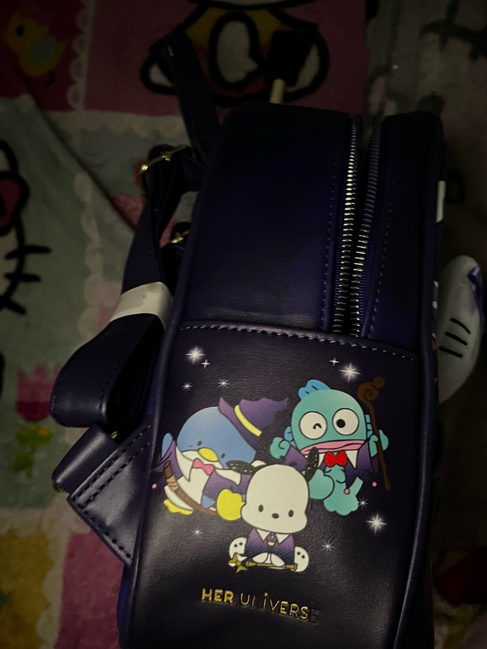 Hot Topic Purple Hello Kitty and Friends Character Crossbody Bag - Picture 2 of 5